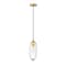 Z-Lite Arden Pendant, 1-Light, 4.5 In.W x 12 In.H, Rubbed Brass/Clear 651P-RB - alternate 1